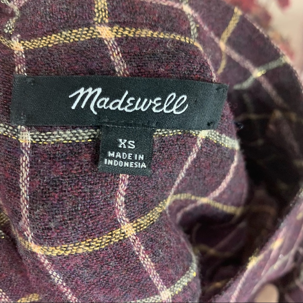 Madewell Plaid Ruffle-Front Top - Picture 12 of 13